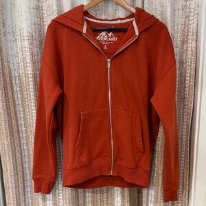 Free Planet Rust Zip-Up Hoodie